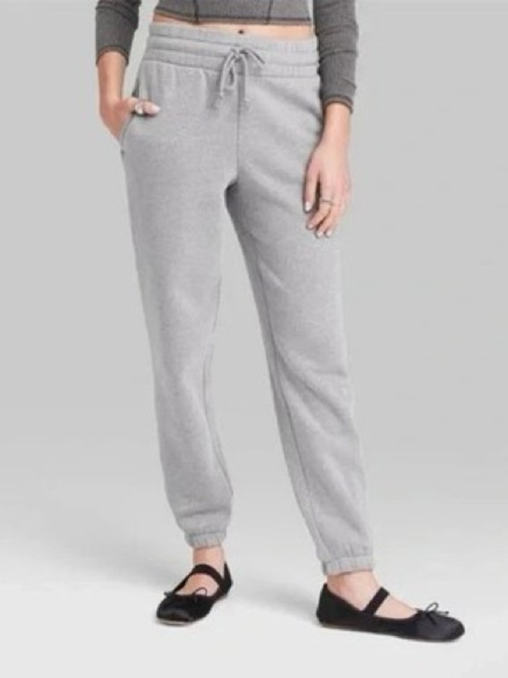 wild fable Gray Drawstring Jogger Pants